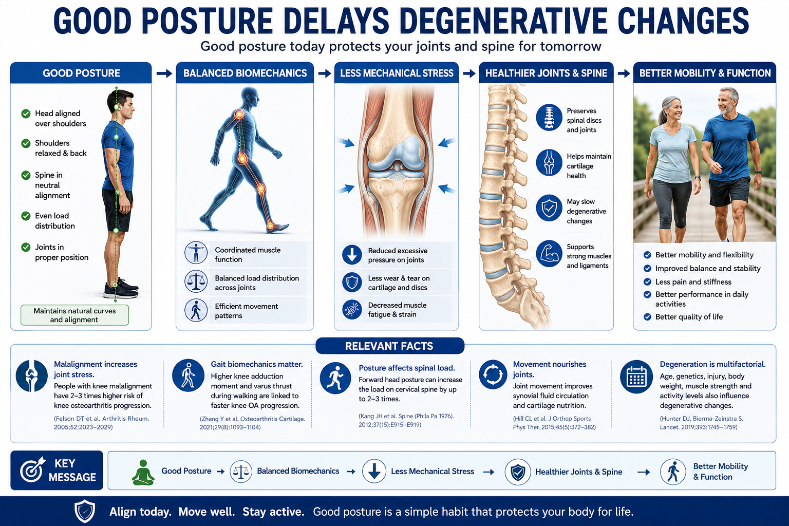 Good Posture Delays Degenerative Changes
